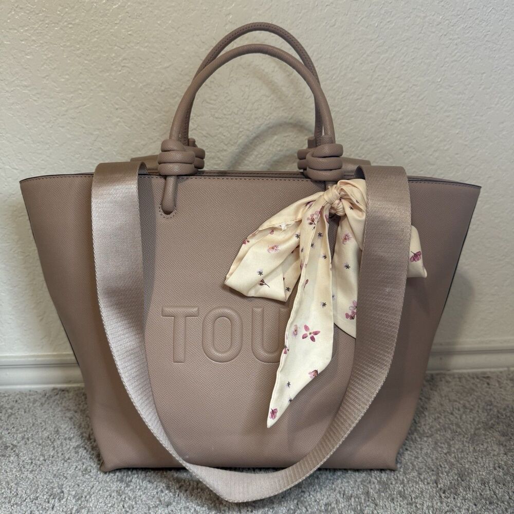 TOUS Medium Taupe Tote/Shoulder Bag Amaya La Rue